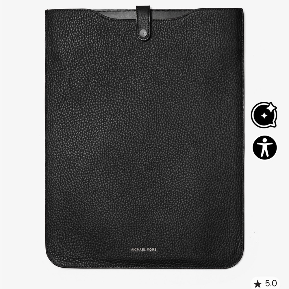 Michael Kors Medium Pebbled Leather Tech Sleeve